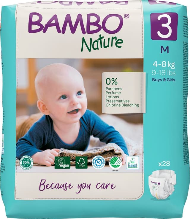 BAMBO NATURE Pañal Talla 3 (4-8 kg)