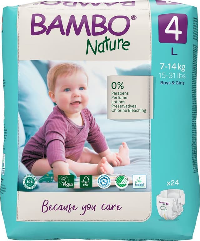 BAMBO NATURE Pañal Talla 4 (7-14 kg)