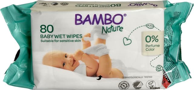 BAMBO NATURE Toallas Húmedas (80uds)