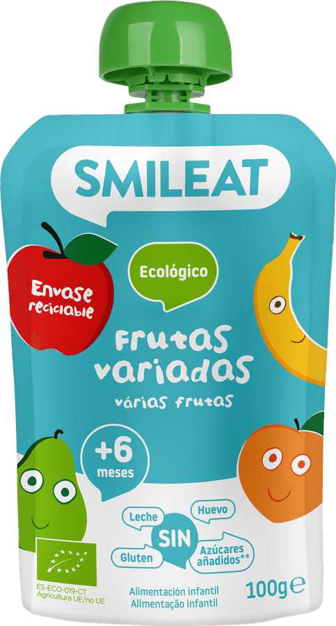 SMILEAT ORGANIC Pouch Frutas variadas (100g)